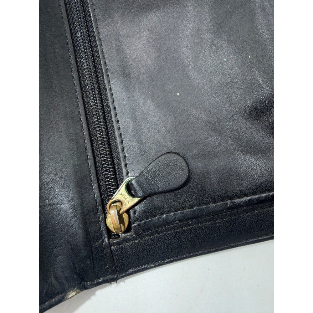Coach New York Vintage Black Leather Long Bi-Fold Wallet with ID Window - Picture 10 of 11